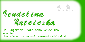 vendelina mateicska business card